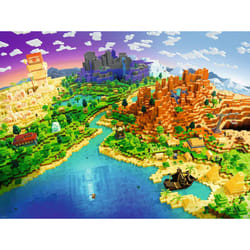 Ravensburger Puzzle 1500 p - Le monde de Minecraft