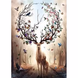 Ravensburger 1000 stukjes magisch hert, 1000 pièce(s), Fantaisie, 14 an(s)