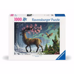 Ravensburger Puzzle 1000 p - Le cerf du printemps, 1000 pièce(s), Faune, 14 an(s)