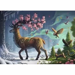 Ravensburger Puzzle 1000 p - Le cerf du printemps