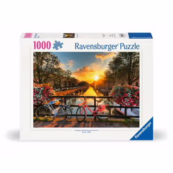 Ravensburger Puzzle 1000 p - Vélos à Amsterdam, 1000 pièce(s), Ville, 14 an(s)