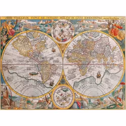 Ravensburger Puzzle 1500 p - Mappemonde 1594, 1500 pièce(s), 14 an(s)