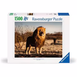 Ravensburger Puzzle 1500 p - Le lion, le roi des animaux, 1500 pièce(s), 14 an(s)