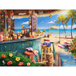 Puzzle Ravensburger Le bar du bord de plage 1500 pièces