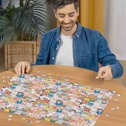 Ravensburger Pz Panth lion triptyque 1000p