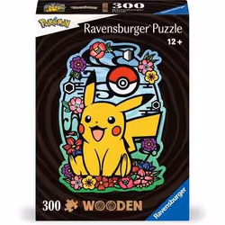 Ravensburger Puzzle en bois - Forme - 300 p - Pikachu, 300 pièce(s), Dessins animés, 12 an(s)