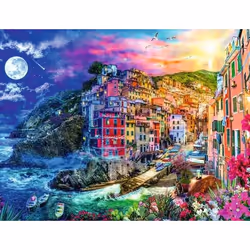 Ravensburger Puzzle 2000 p - Cinque Terre colorées