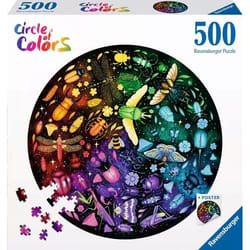 Ravensburger Puzzle Adulte - Puzzle rond 500 pièces - Insectes (Circle of Colors) - Adultes, enfants dès 12 ans - Puzzle de qualité supérieure