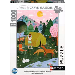 Nathan puzzle 1000 p - Let's go camping / Arual (Collection Carte blanche)