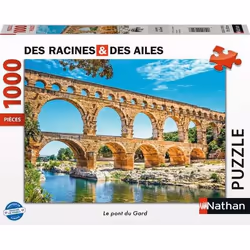 Nathan puzzle 1000 p - Le pont du Gard / Des racines et des ailes, 1000 pièce(s), 12 an(s)