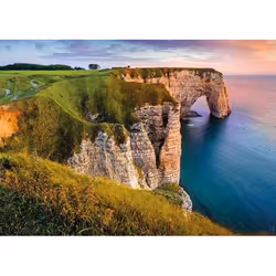 Nathan puzzle 1000 p - Vue sur les falaises d'Etretat / Des racines et des ailes