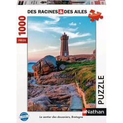 Nathan puzzle 1000 p - Le sentier des douaniers, Bretagne / Des racines et des ailes