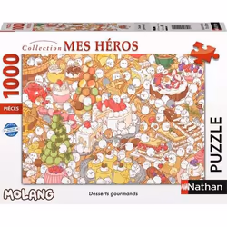 Nathan puzzle 1000 p - Desserts gourmands / Molang, 1000 pièce(s), 12 an(s)