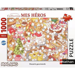 Nathan puzzle 1000 p - Desserts gourmands / Molang