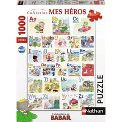 Nathan puzzle 1000 p - L'abécédaire de Babar