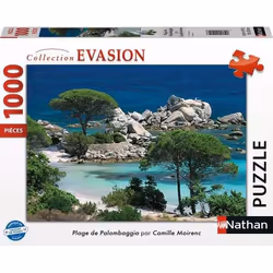 Nathan puzzle 1000 p - Plage de Palombaggia, Corse du Sud, 1000 pièce(s), 12 an(s)
