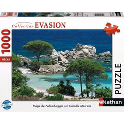 Nathan puzzle 1000 p - Plage de Palombaggia, Corse du Sud