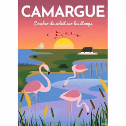 Nathan puzzle 1000 p - Affiche de la Camargue / Louis l'Affiche