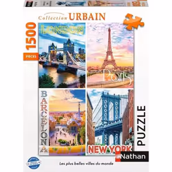 Nathan puzzle 1500 p - Les plus belles villes du monde, 1500 pièce(s), 14 an(s)