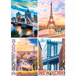 Nathan puzzle 1500 p - Les plus belles villes du monde