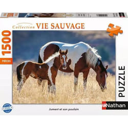 Nathan puzzle 1500 p - Jument et son poulain