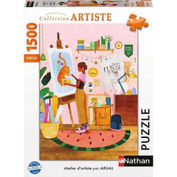 Nathan puzzle 1500 p - Atelier d'artiste / Laura Lhuillier