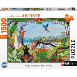 Nathan puzzle 1500 p - Jungle animée / Alain Thomas