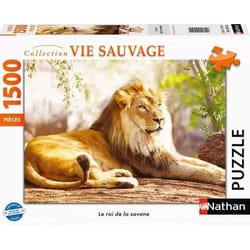 Nathan puzzle 1500 p - Le roi de la savane