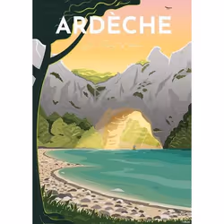 Nathan puzzle 1500 p - Affiche de l'Ardèche / Louis l'Affiche