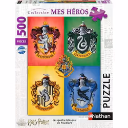 Nathan puzzle 500 p - Les quatre blasons de Poudlard / Harry Potter, 500 pièce(s), 10 an(s)