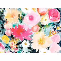 Nathan puzzle 500 p - Dahlias et roses / Marie Boudon (Collection Carte blanche)
