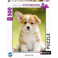 Nathan puzzle 500 p - Adorable corgi