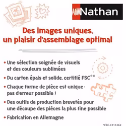 Nathan puzzle 500 p - Chaton au jardin