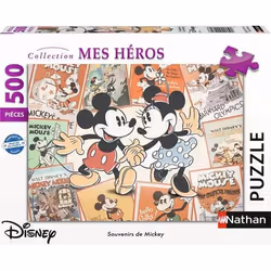 Nathan puzzle 500 p - Souvenirs de Mickey / Disney, 500 pièce(s), 10 an(s)