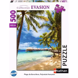 Nathan puzzle 500 p - Plage de Bora-Bora, Polynésie française, 500 pièce(s), 10 an(s)