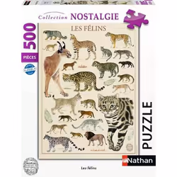 Nathan puzzle 500 p - Les félins / Mus��um national d'Histoire naturelle, 500 pièce(s), 10 an(s)
