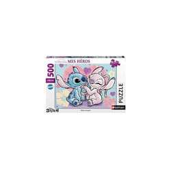 Nathan puzzle 500 p - Stitch & Angel / Disney