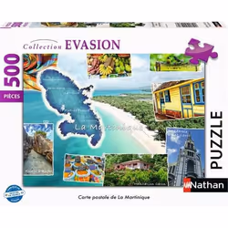 Nathan puzzle 500 p - Carte postale de La Martinique, 500 pièce(s), 10 an(s)