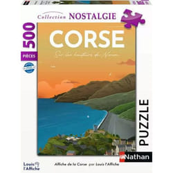 Nathan puzzle 500 p - Affiche de la Corse / Louis l'Affiche
