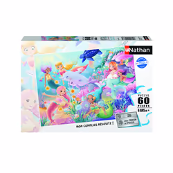 Nathan puzzle 60 p - Les sirènes, 60 pièce(s), 6 an(s)