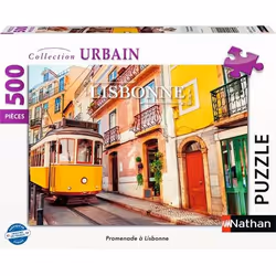 Nathan Pz Promenade Lisbonne 500p, Jeu de puzzle, Adultes et enfants, Unisexe, 99 an(s), Multicolore, Allemagne