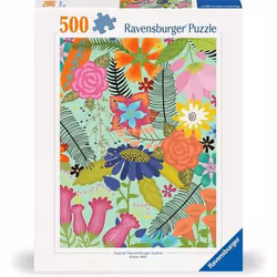 Ravensburger Puzzle 500 pièces - Jungle de fleurs, 500 pièce(s), Flora, 12 an(s)