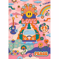 Puzzle 1000 pièces Hippie style / Cha cha Pop dès 14 ans Puzzle de qualité supérieure Collection Artiste 12001443 Nathan