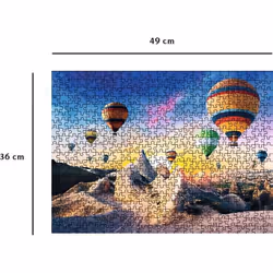 Ravensburger Puzzle 500 pièces - Voyage en montgolfière Jeu de puzzle 500 pièce(s) Romantique - Vue supplémentaire 6