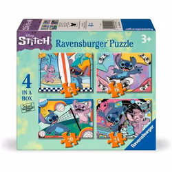 Ravensburger Disney Stitch 4-Pack, 12 pièce(s), Dessins animés, 3 an(s)