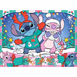 Ravensburger Disney Stitch Christmas Jeu de puzzle 100 pièce(s) Dessins animés