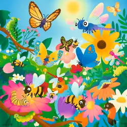 Ravensburger Children's Puzzle - The world of insects Jeu de puzzle 49 pièce(s) Flore et faune - Vue supplémentaire 4