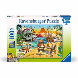 Ravensburger Puzzle Enfant dès 6 ans - Le trésor des pirates, 100 pièce(s), Dessins animés, 6 an(s)