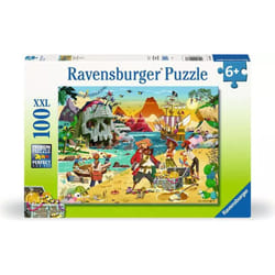 Ravensburger Puzzle Enfant dès 6 ans - Le trésor des pirates Jeu de puzzle 100 pièce(s) Dessins animés