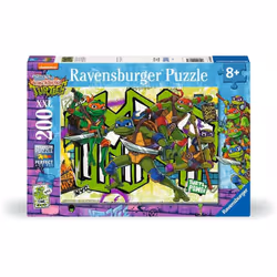 Ravensburger Puzzle Enfant dès 8 ans - Les tortues invincibles ! / Les Tortues Ninja, 200 pièce(s), Dessins animés, 8 an(s)